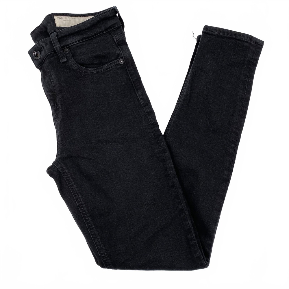 Rag & Bone Black Cate Mid-Rise Skinny Jeans | Women’s 27 Regular